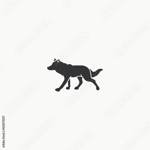 Wolf icon graphic design vector illustration © Dede
