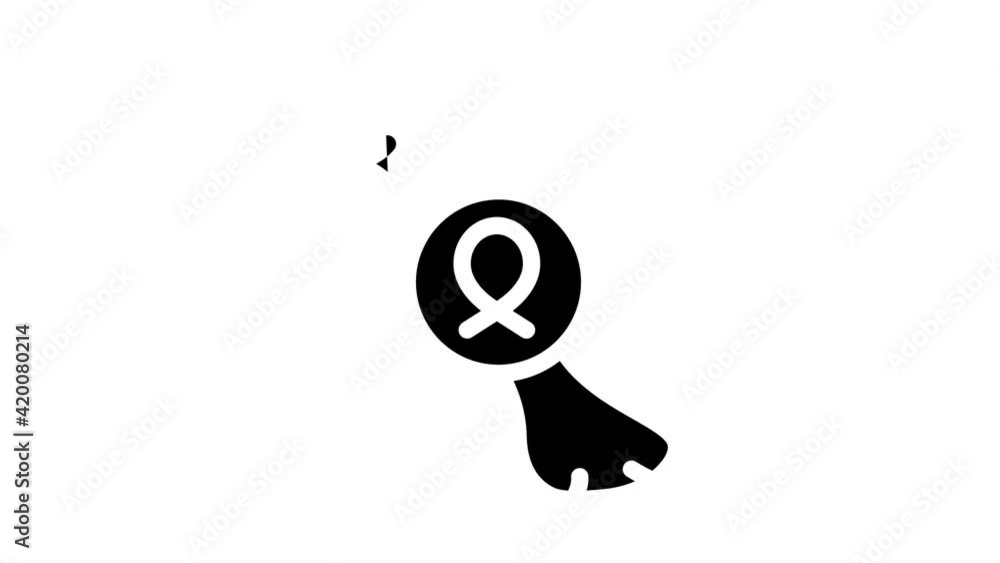 bone cancer glyph icon animation bone cancer glyph icon animation