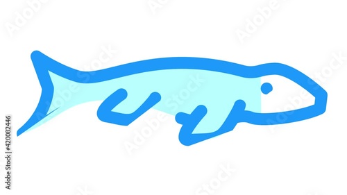 mosasaurus dinosaur color icon animation photo