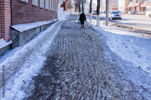 person walking on the street © orininskaya
