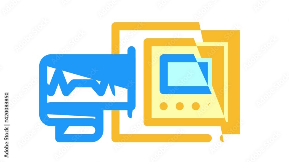 removing cardiogram color icon animation removing cardiogram color icon animation