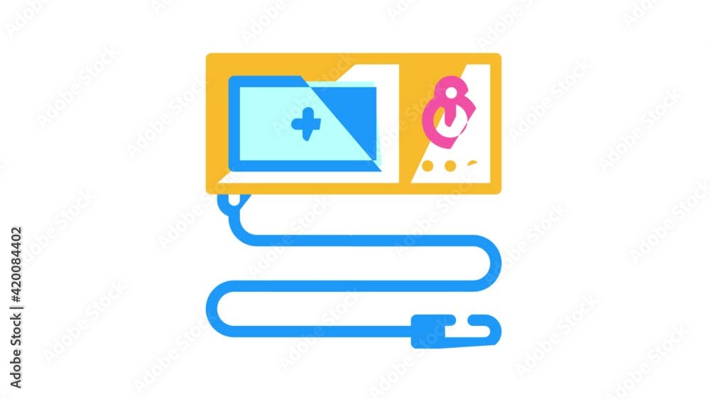 endoscope tool color icon animation endoscope tool color icon animation
