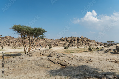 Landscape in Saudi Arabia.