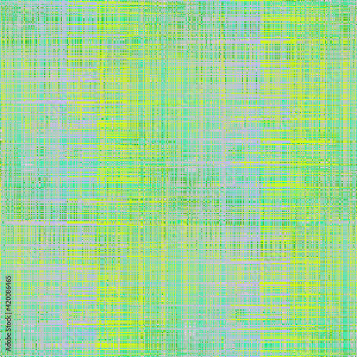 Green cloth texture background for fresh natural design. Book cover. Fabric bright ecological canvas wallpaper with delicate striped pattern.