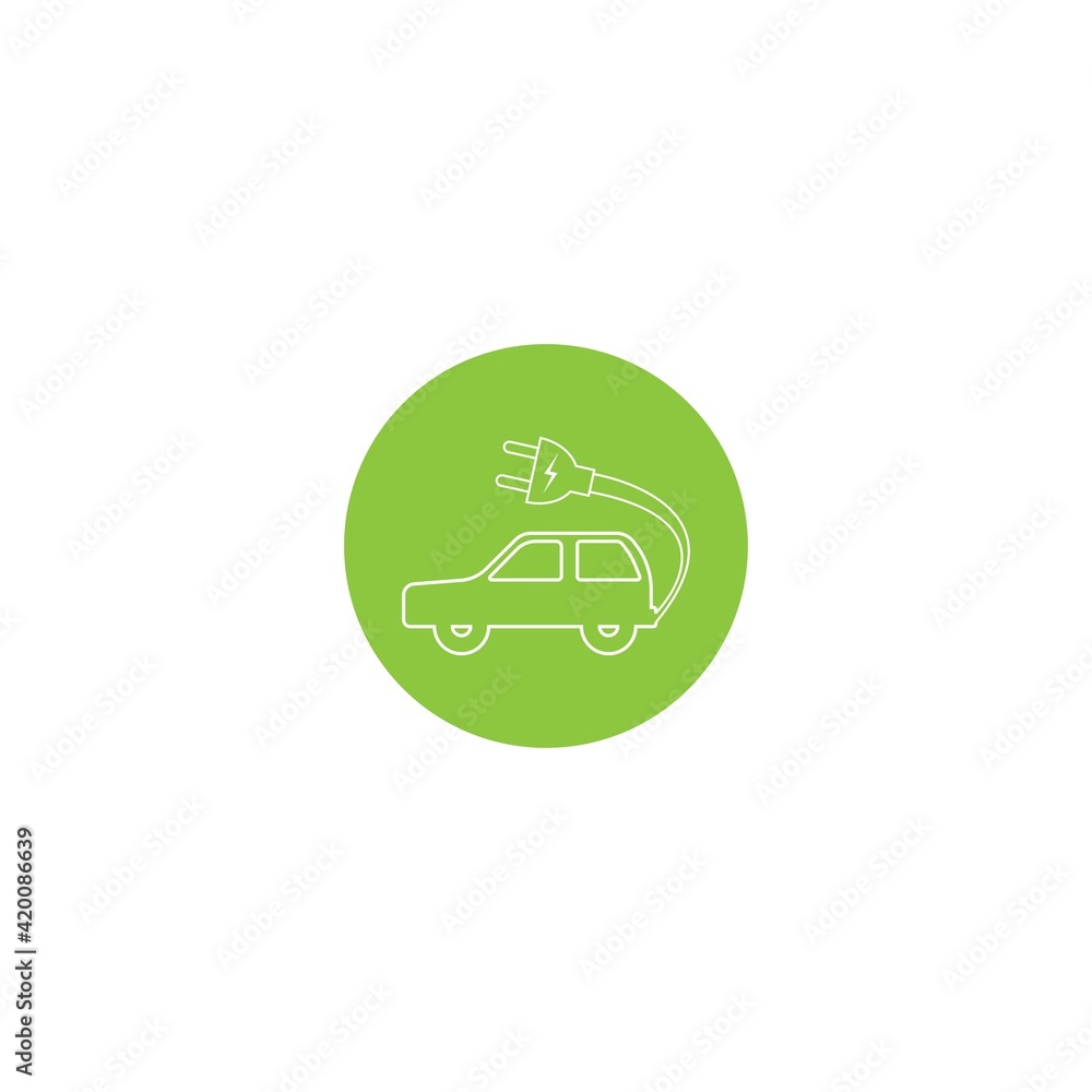 Electric car icon Electric car icon