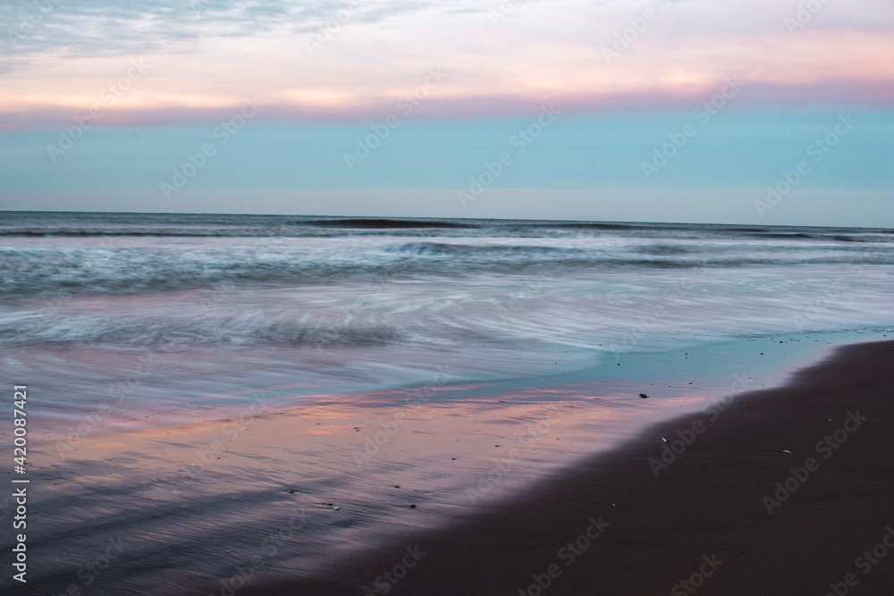 sunset on the beach