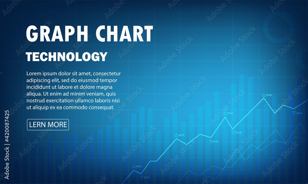 graph candle stick graph chart of stock market investment trading, Bullish point, Bearish point. trend of graph vector design.