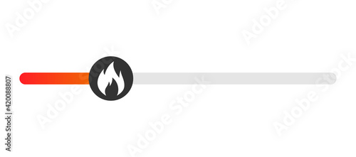 Customer icon emotions satisfaction meter with different symbol on white background