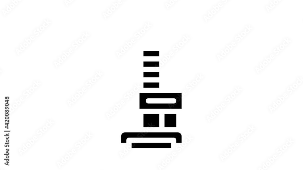 anthropometry tool glyph icon animation