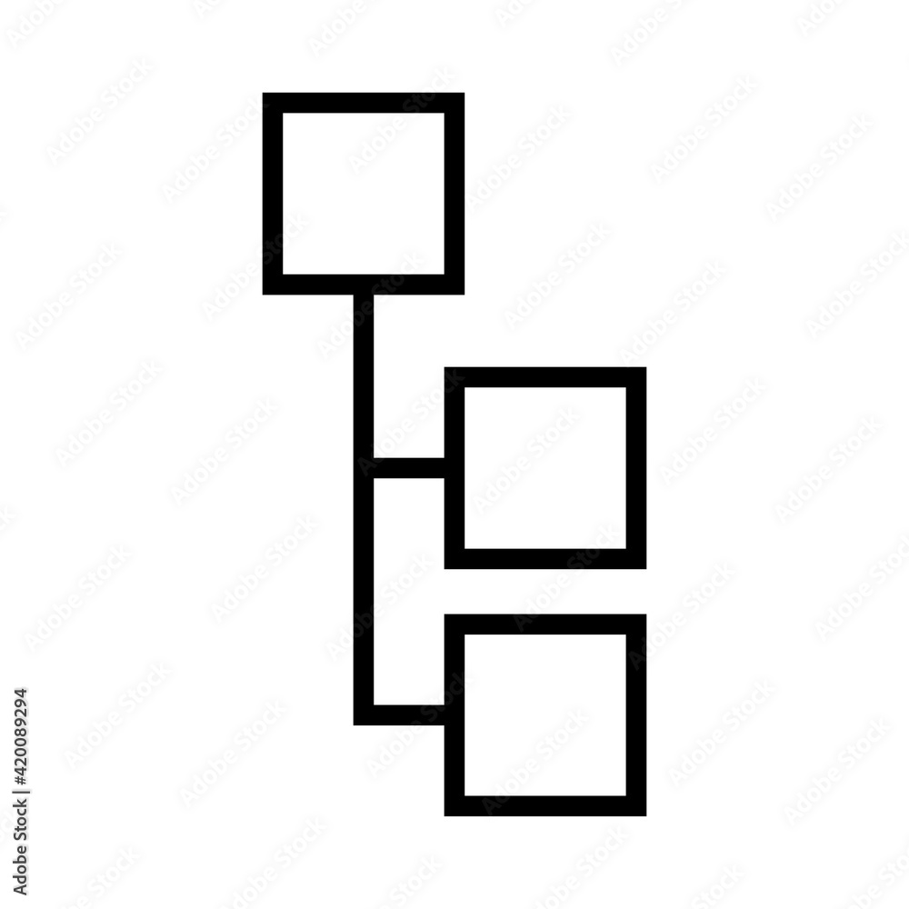 Organization icon, Teamwork group, people work together, partnership symbol, vector illustration isolated for web page