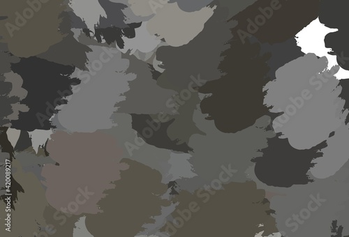 Light Gray vector template with chaotic shapes.