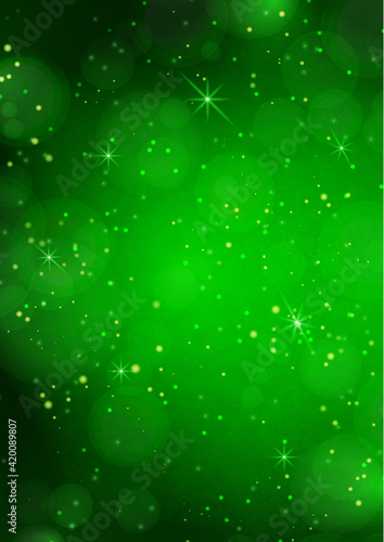 Light abstract glowing bokeh lights. Festive golden glowing background with colorful bokeh lights. Magic concept. Christmas concept. Vector