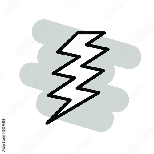 Illustration Vector graphic of lightening icon