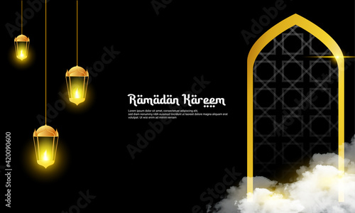 Islamic background, suitable for Islamic days or the holy month of Ramadan