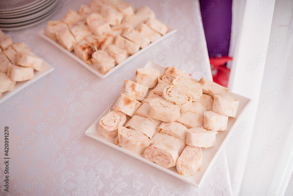 Appetizers beautifully laid out on the table Appetizers beautifully laid out on the table
