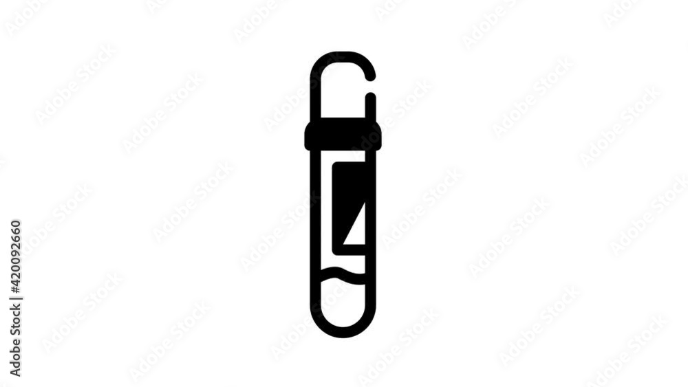 blood test black icon animation blood test black icon animation
