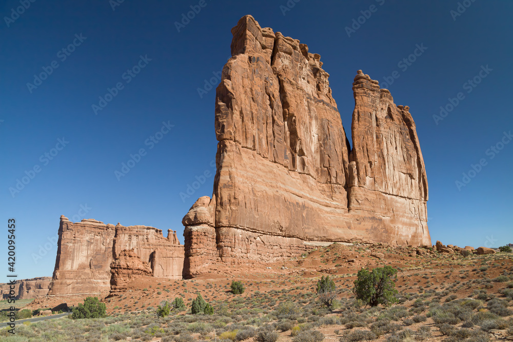 Tower of Babel and the Organ in Arches National Park Tower of Babel and the Organ in Arches National Park