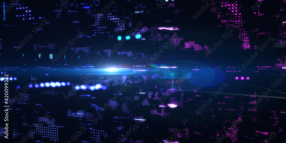 Abstract futuristic - technology with polygonal shapes on dark blue background. Design digital technology concept. 3d illustration. Abstract futuristic - technology with polygonal shapes on dark blue background. Design digital technology concept. 3d illustration.