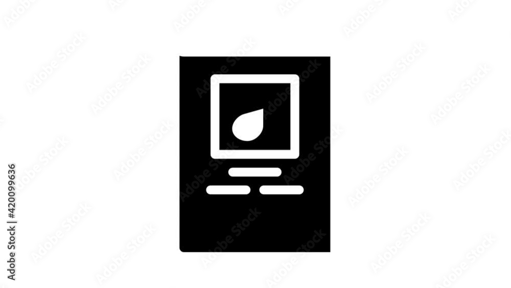 notes book glyph icon animation notes book glyph icon animation