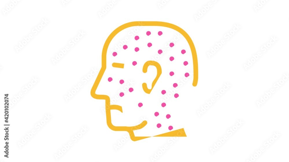 allergic rash color icon animation allergic rash color icon animation