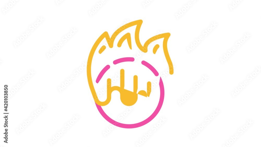 burning projectile color icon animation burning projectile color icon animation