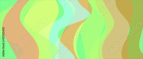 Background in trendy beach shades, cover splash. Simple design with stripes and waves of the sea.