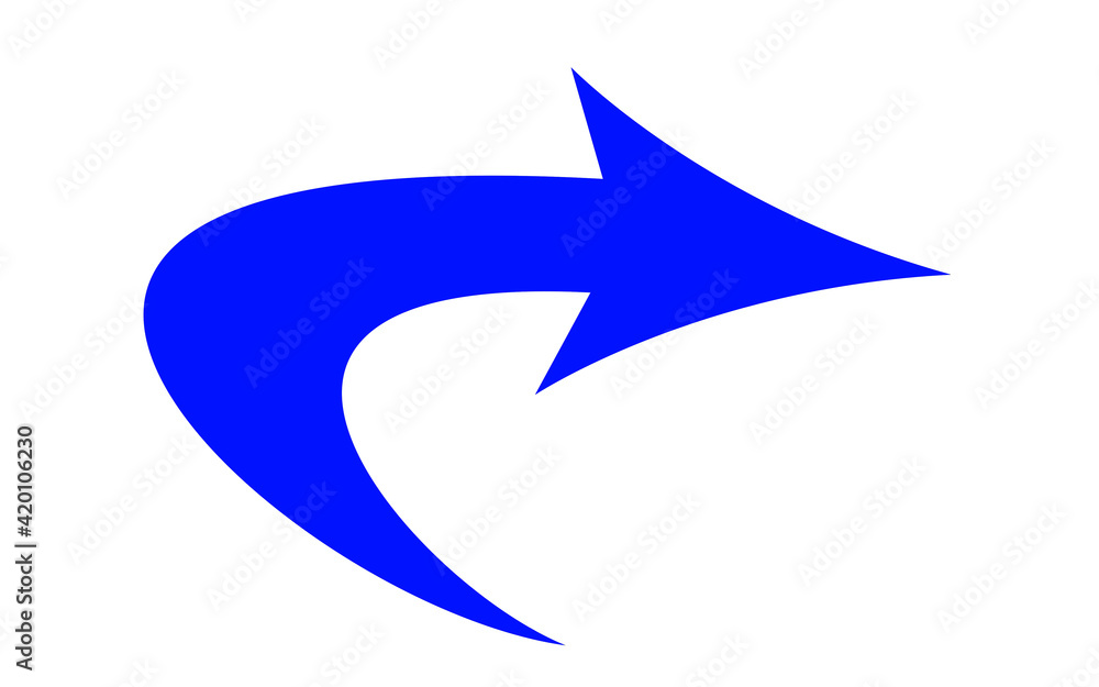 Blue arrow icon, Blue colour arrow indicator Blue arrow icon, Blue colour arrow indicator