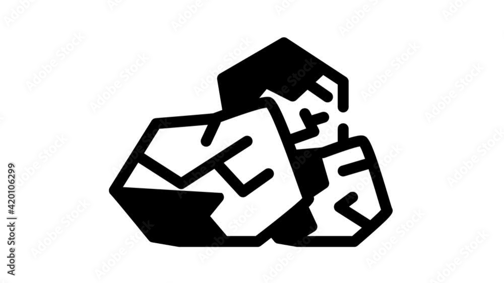throwing stones black icon animation throwing stones black icon animation