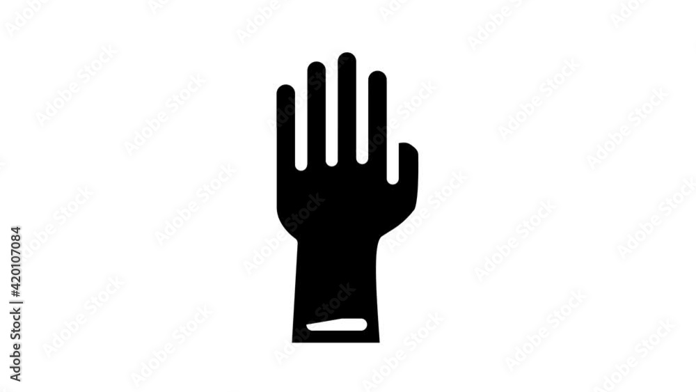 allergic reaction test glyph icon animation allergic reaction test glyph icon animation