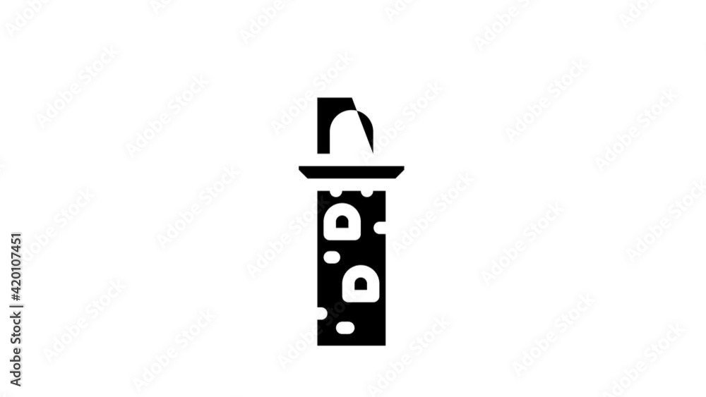 lookout tower glyph icon animation lookout tower glyph icon animation