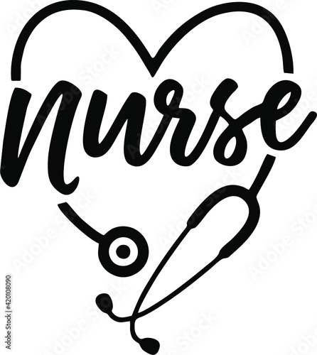 Nurse SVG, Nurselife, Nurse Life, Heart Stethoscope, Nurse Stethoscope,
