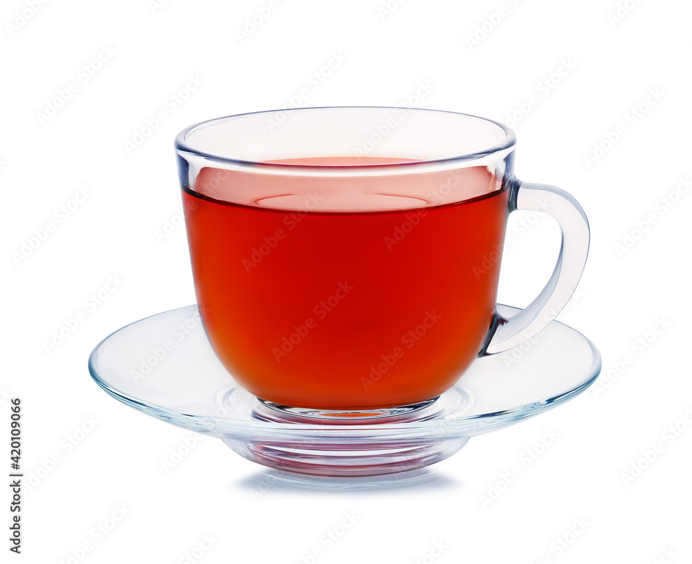 Mug with tea isolated on white background Mug with tea isolated on white background