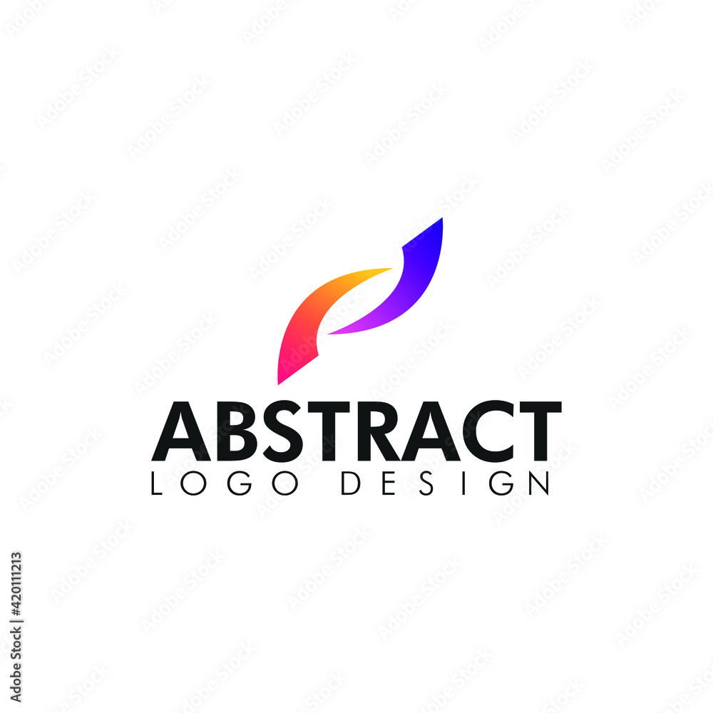 Vector Abstract Colorful Logo Design Template. Creative Abstract Logo Design for Business.