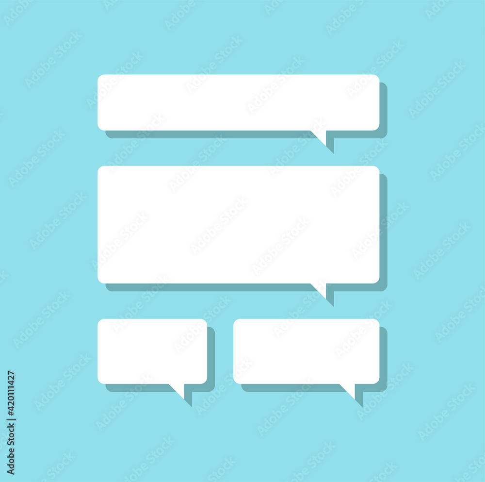 Message Bubbles. Speech Bubble Icons. Flat Message Bubbles. Set of Speech Icons. Message Bubbles. Speech Bubble Icons. Flat Message Bubbles. Set of Speech Icons.