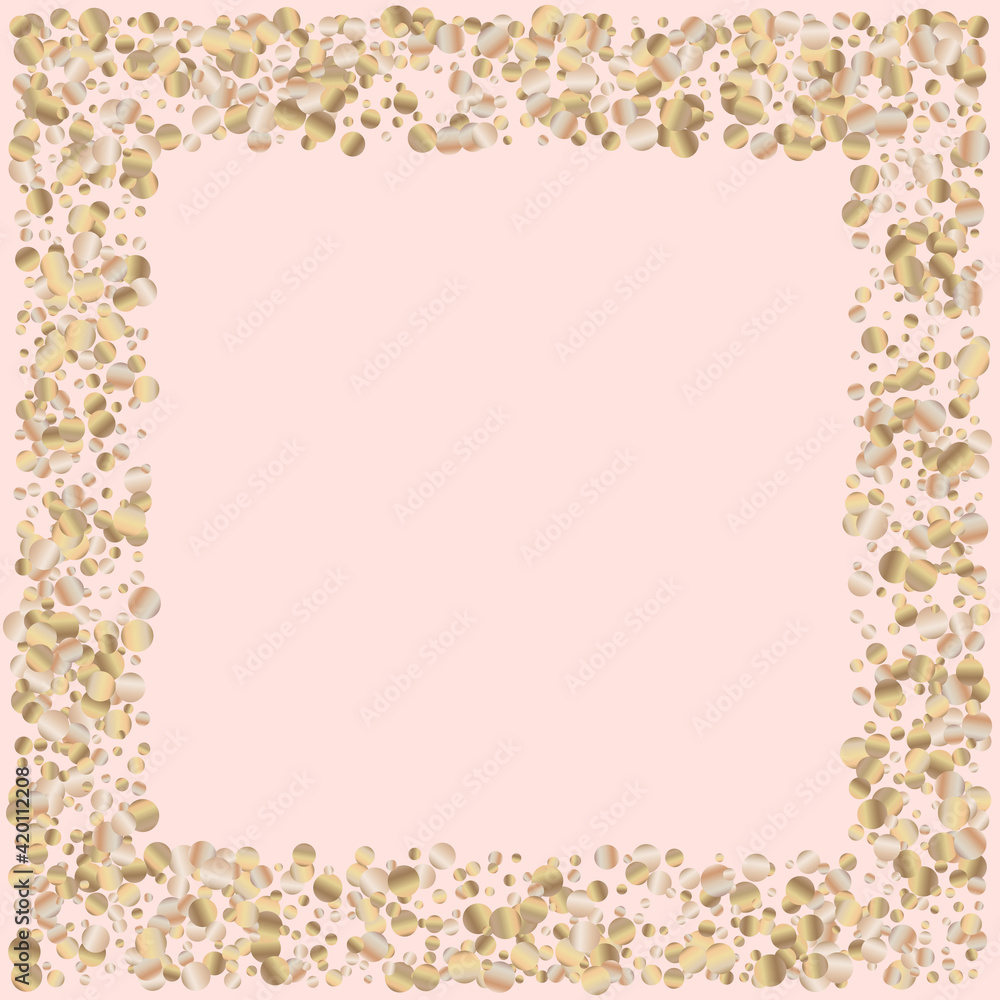 Obraz premium Golden Splash Bridal Pink Background. Light