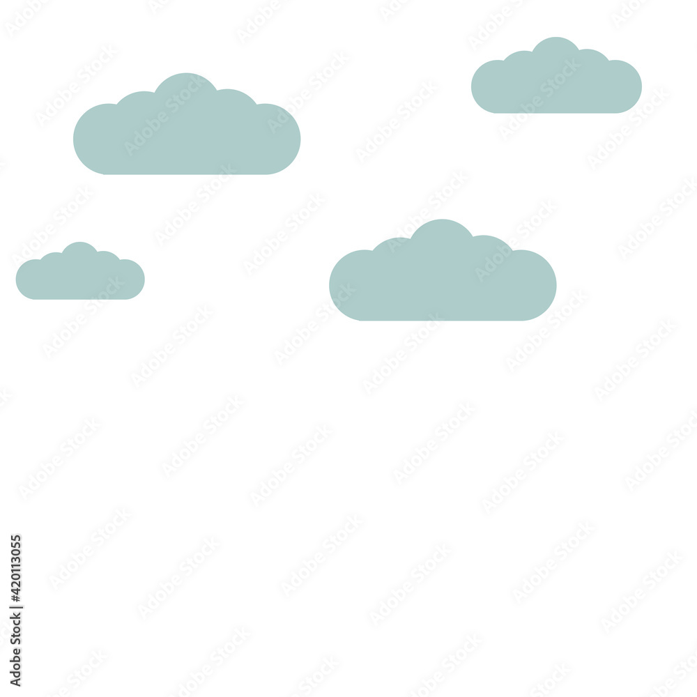 Sky blue background with clouds, vector illustration Sky blue background with clouds, vector illustration