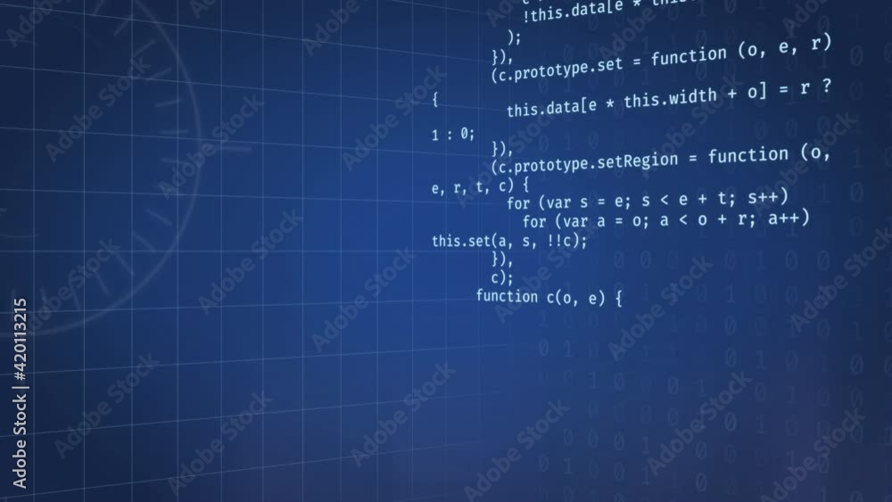 software developer programming code, looped abstract animation ... image.
