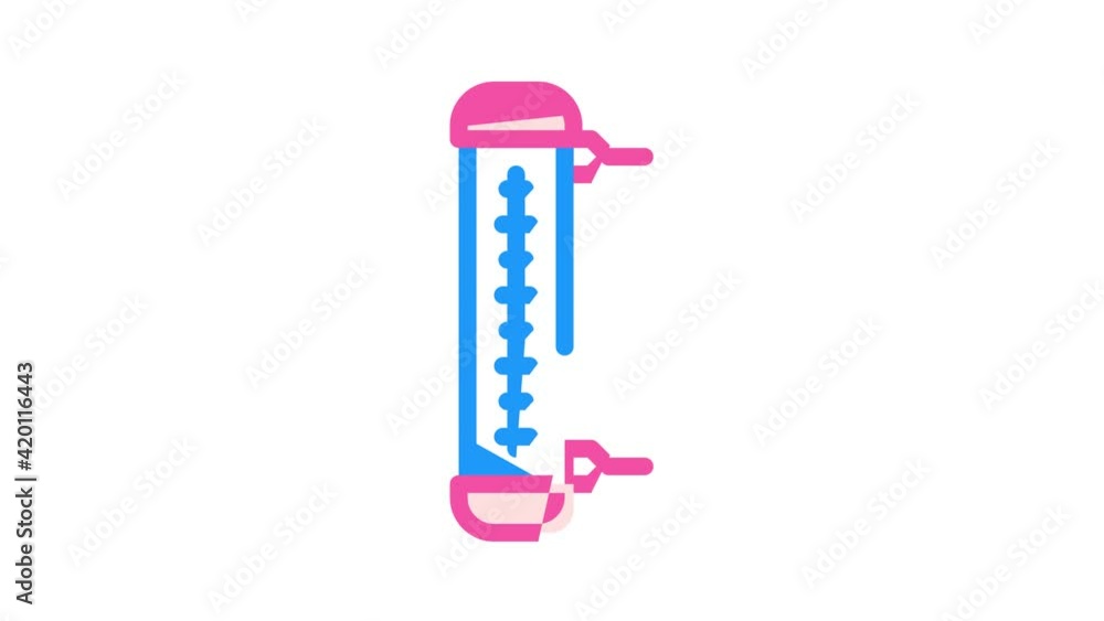 window thermometer color icon animation window thermometer color icon animation