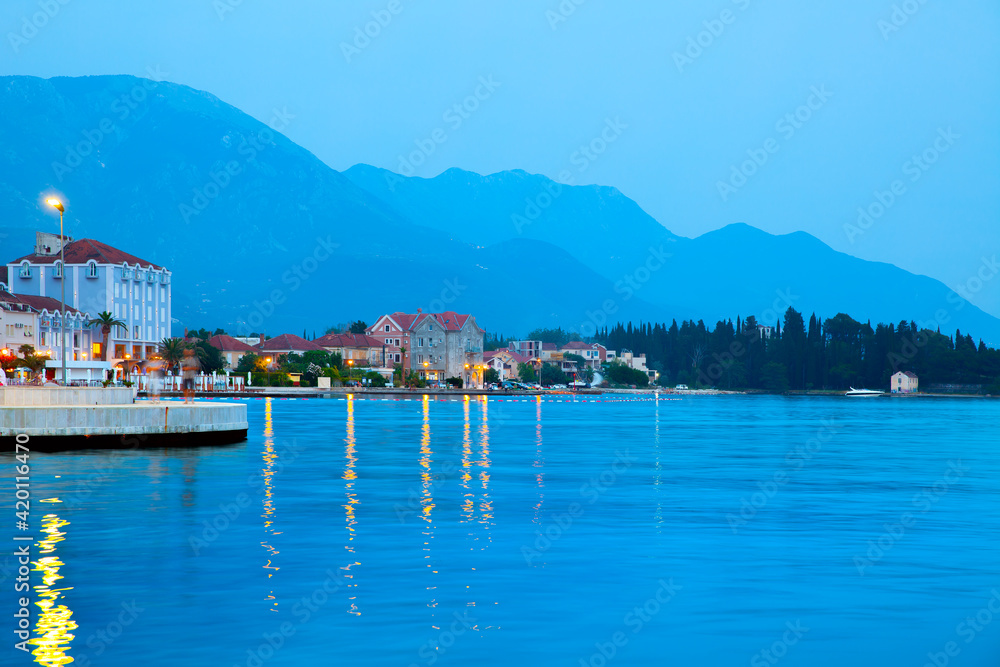 Tivat at dusk