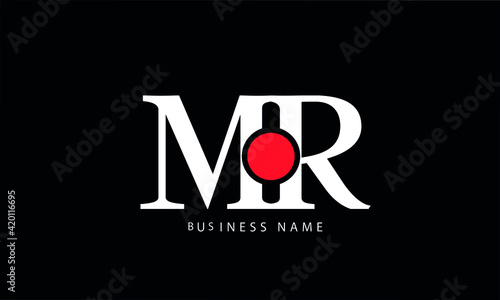 Abstract Letter MOR Vector Logo Design Template