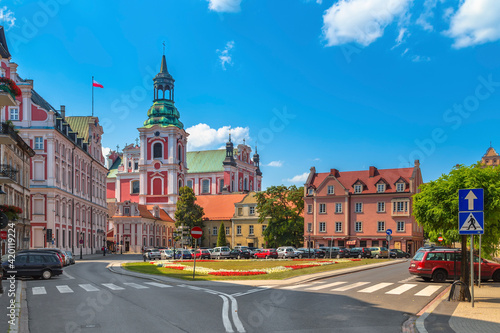 city street in Poznan