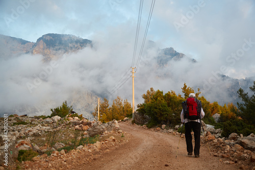 Lycian Way. Mountain hiking in Turkey.