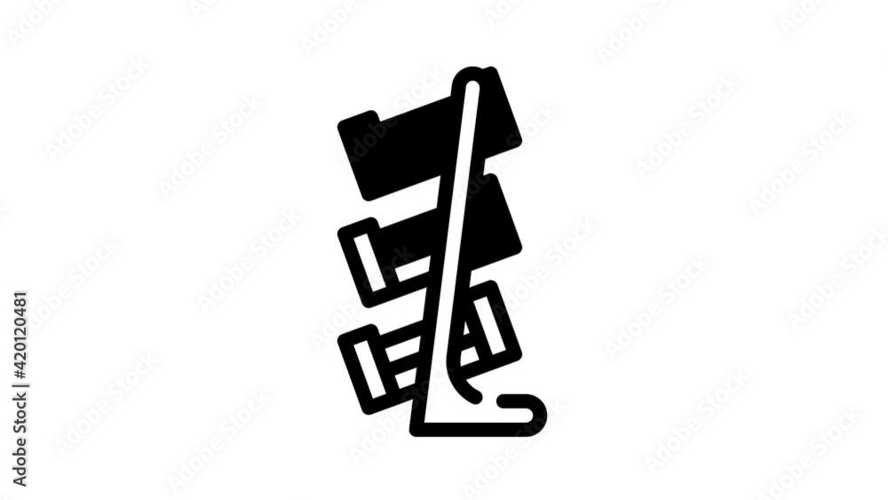 commercial shop furniture black icon animation commercial shop furniture black icon animation