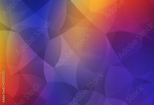 Dark Blue  Red vector backdrop with lines  triangles.