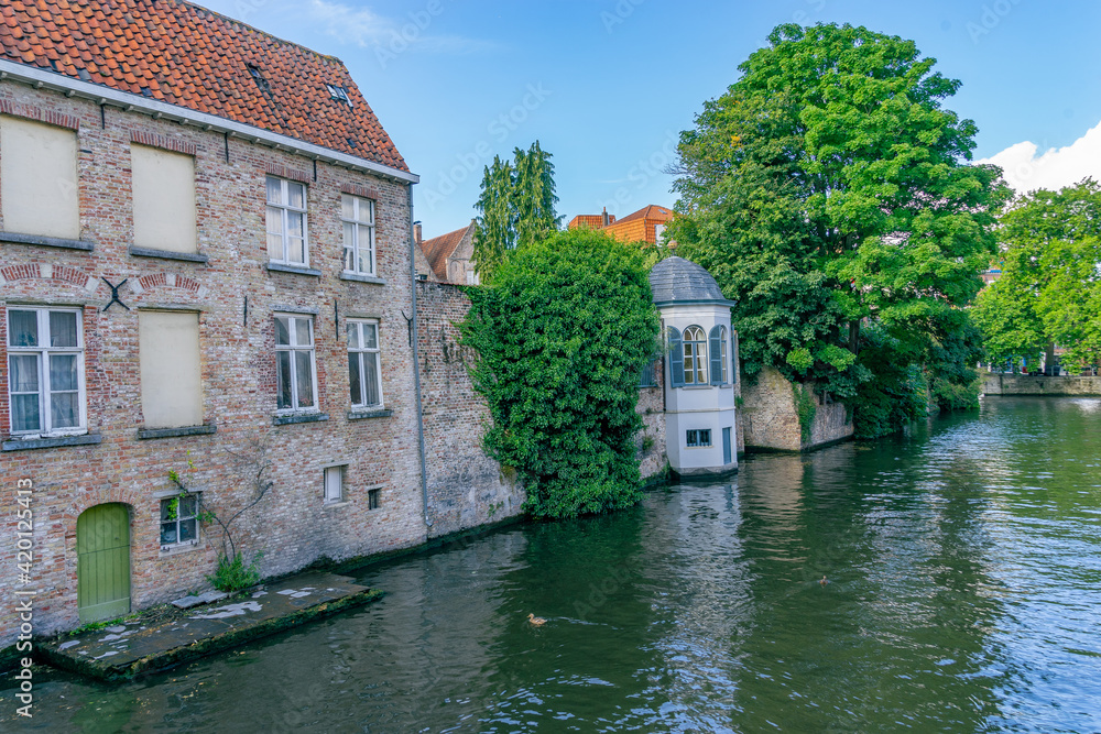 Obraz premium The Beautiful Medieval Town of Bruge in Belgium