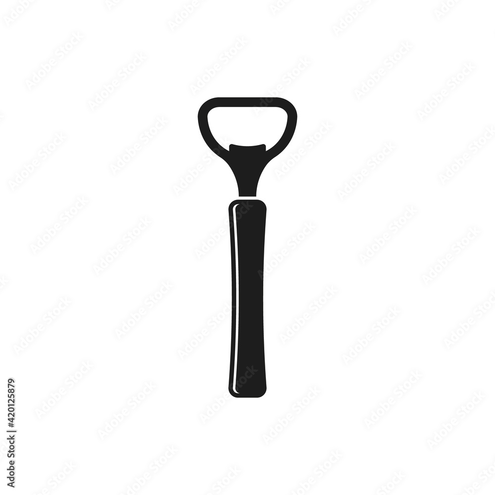 Bottle opener icon. Vector. Isolated. Flat design. Bottle opener icon. Vector. Isolated. Flat design.