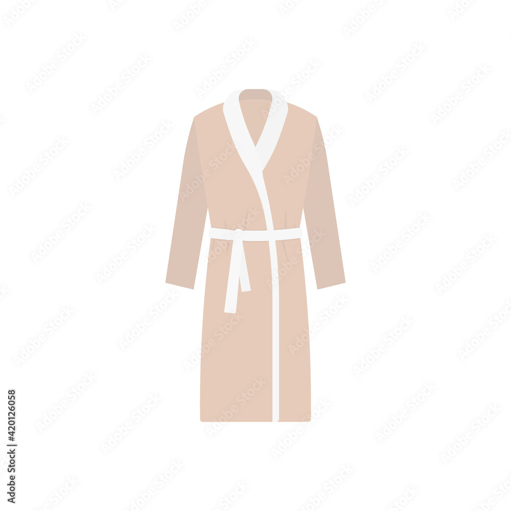 Bathrobe icon. Vector illustration. Isolated. Bathrobe icon. Vector illustration. Isolated.