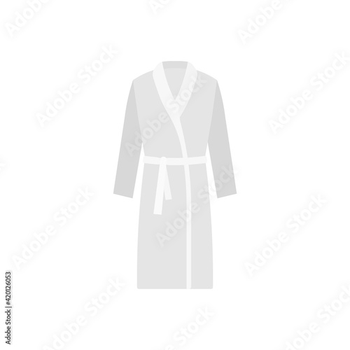 Bathrobe icon. Vector illustration. Flat design. Isolated.