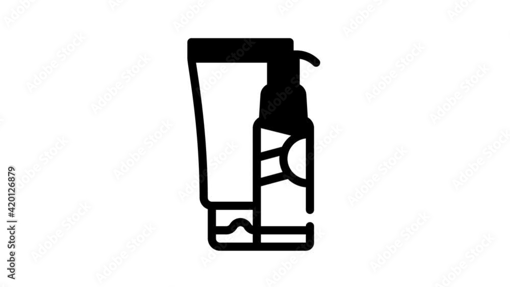 epsom bath salt black icon animation epsom bath salt black icon animation