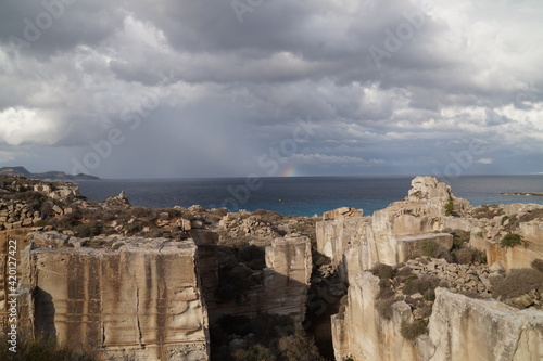 rainbow over the sea